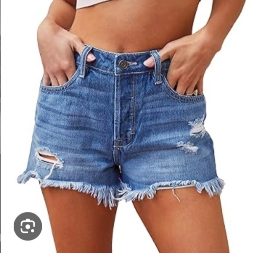 Abercrombie & Fitch Blue Jean Shorts